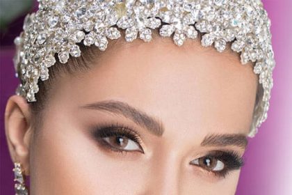 European bridal makeup model