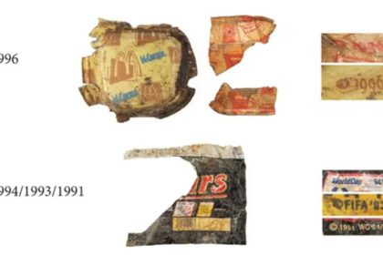 Old garbage in the Amsterdam chest nest