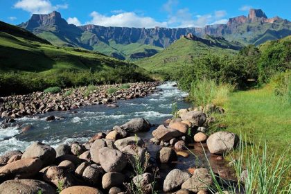 Draconzberg area: Dream and pristine mountain in South Africa