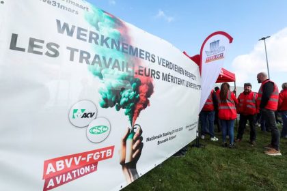 Global strike in Belgium