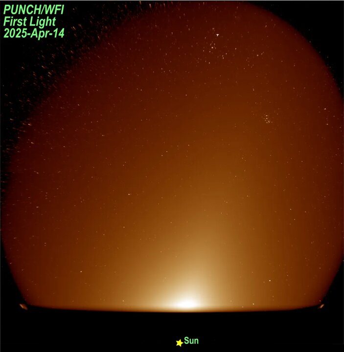 The solar probe took pictures of