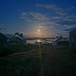 Ireland's Owa Island in the night