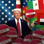 Trump's 4 -year video/ program for gambling tariffs