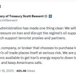 US Treasury Secretary of State against Iran