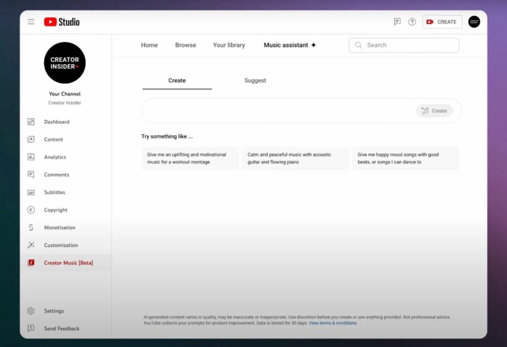 Music Assistant: New YouTube Tools for Free Video Background Music