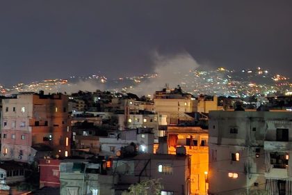 Zionist air attack on the southern suburbs of Beirut