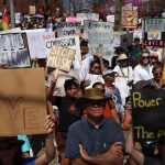 ای Demonstrations against Trump in America