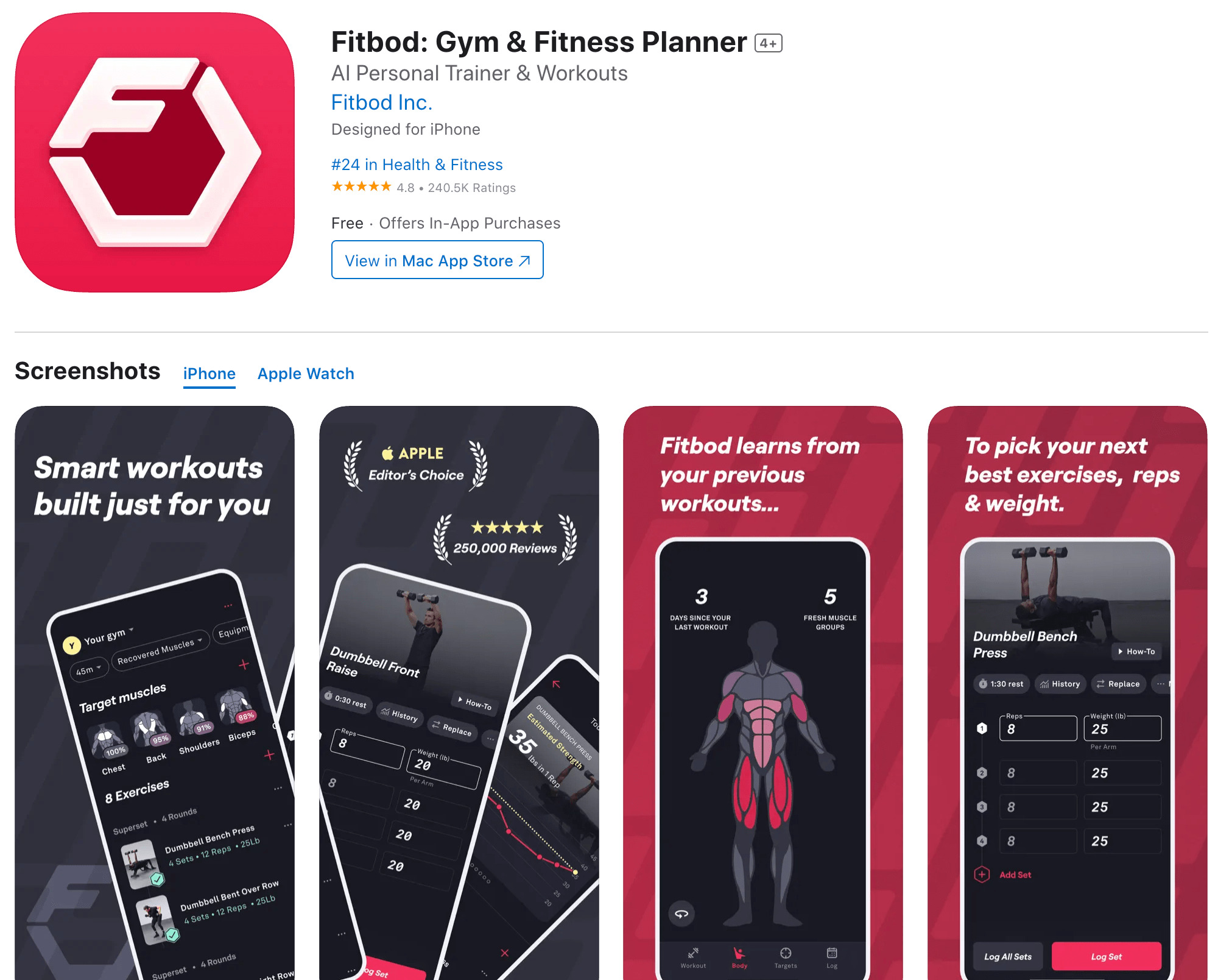 Fitbad AI bodybuilding