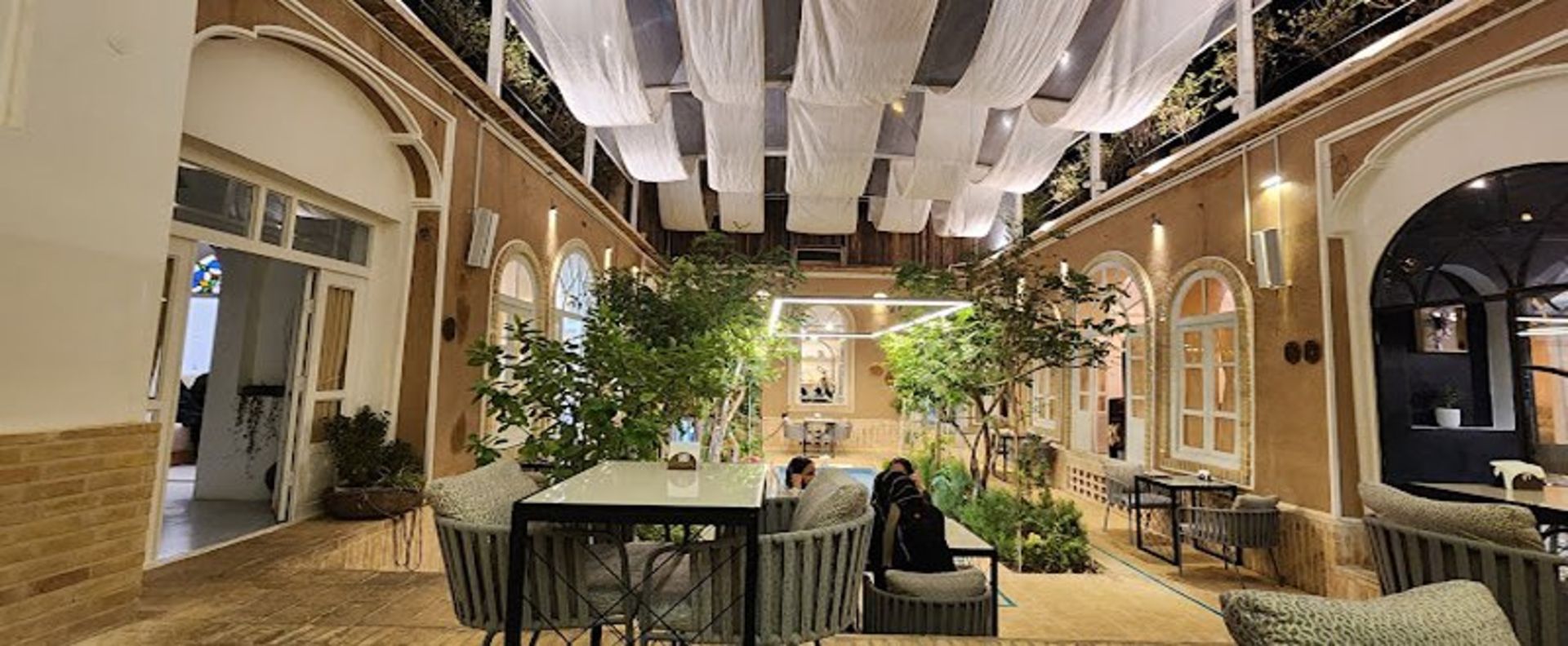 The interior of John Abad Cafe Yazd