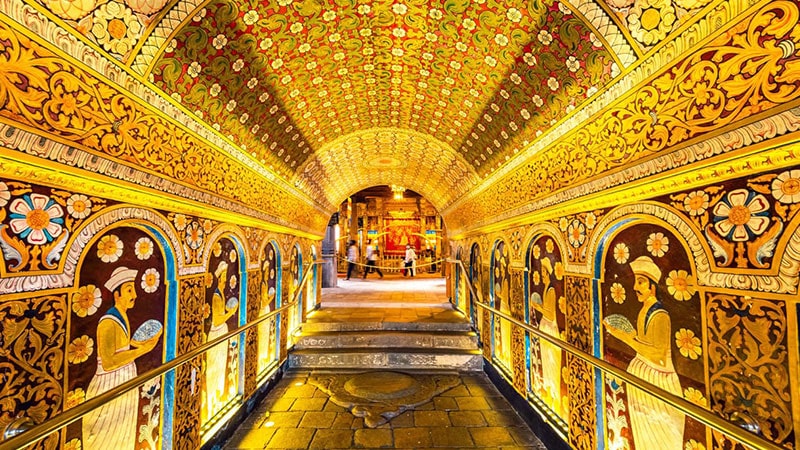 Participate in the religious ceremony of the Buddha Dental Temple