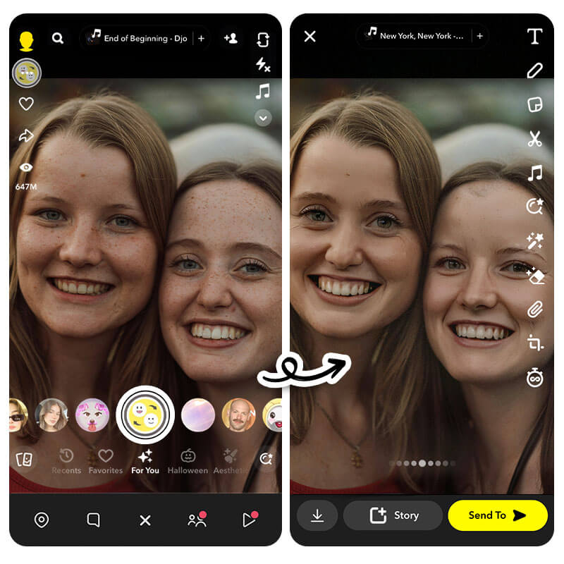 Snapchat's face -to -face artificial intelligence program