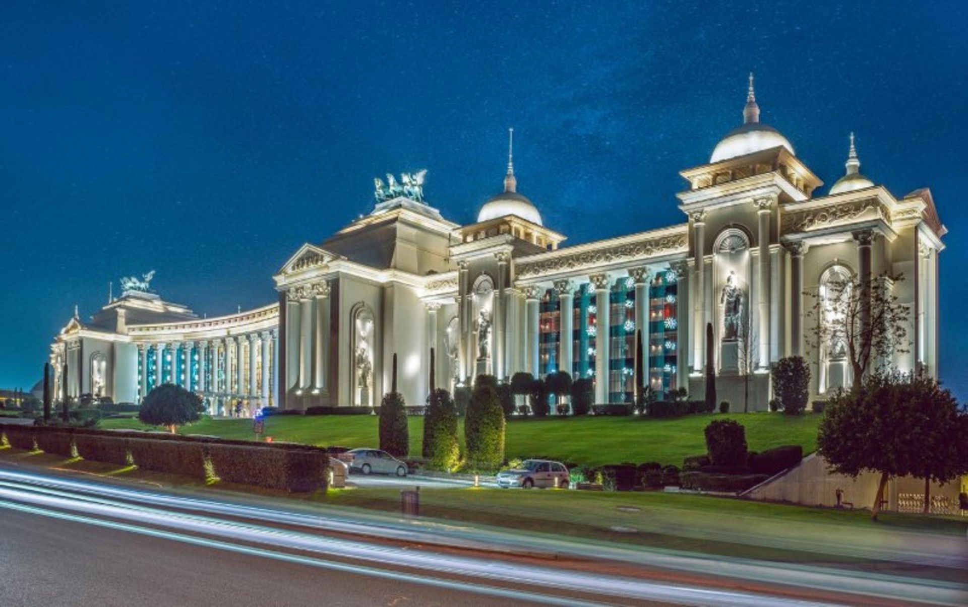 Land off Legends Kingdam Hotel at night