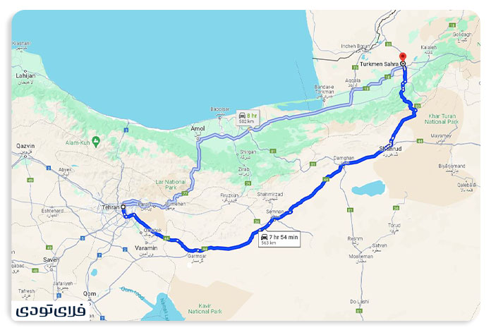 Turkmenistan Desert from Tehran