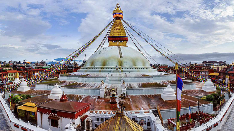 Stupa Buddhist / Booddhanath Stupa of the most important Kathmando temples