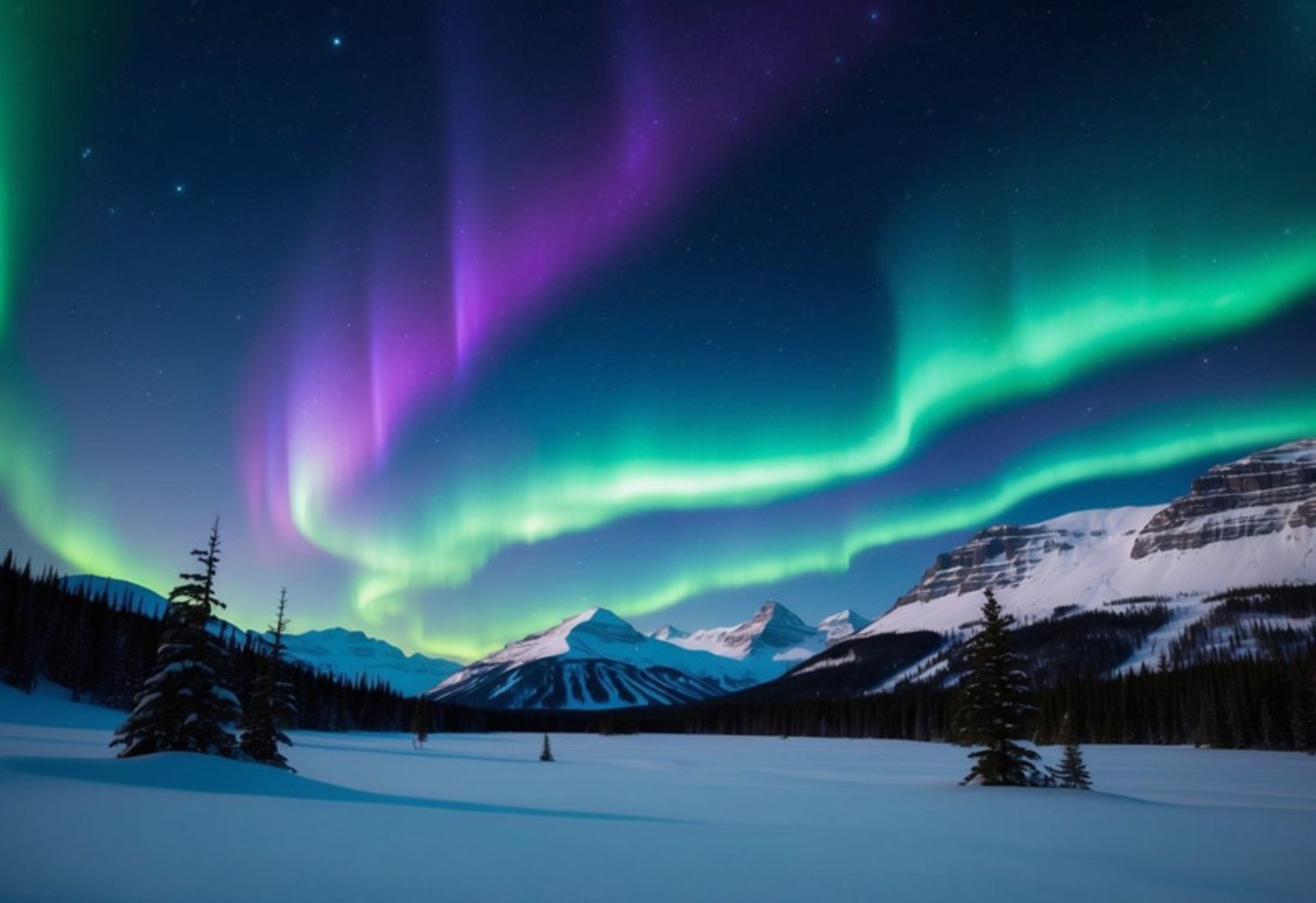 Aurora in the evening