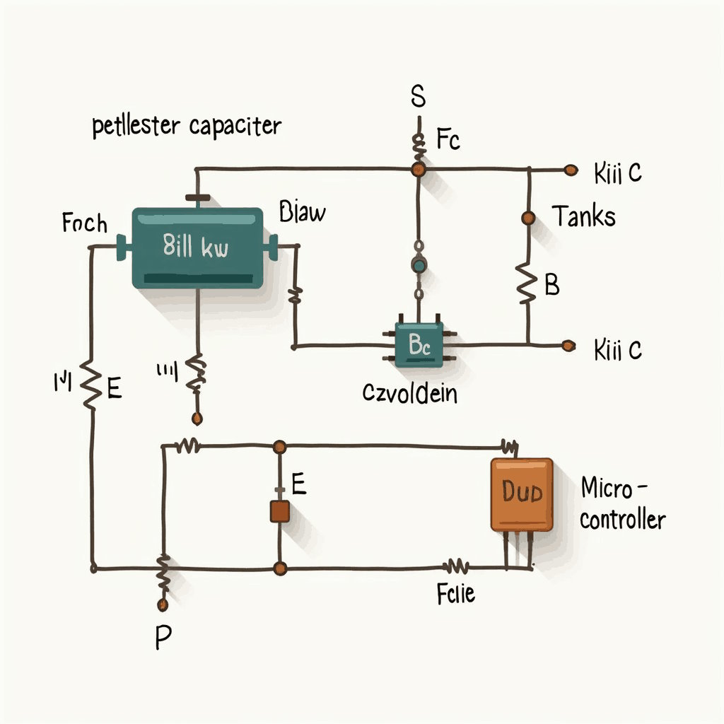 Polyester capacitor in the design of electronic - digino circuits