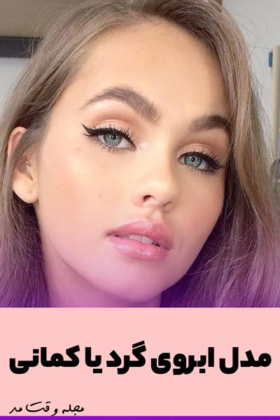 Brown Girl Back Eyebrow Model One of the latest types of women's eyebrows