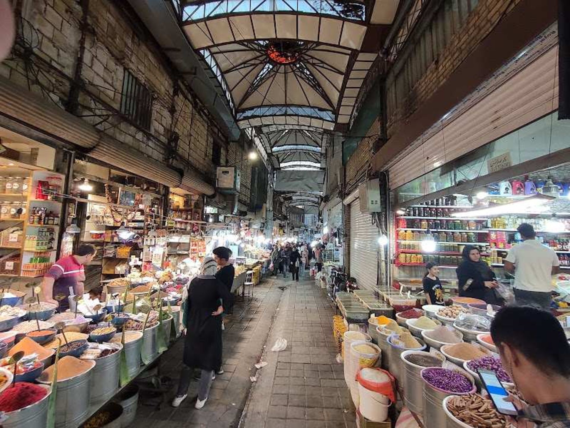 Hamedan traditional market shops