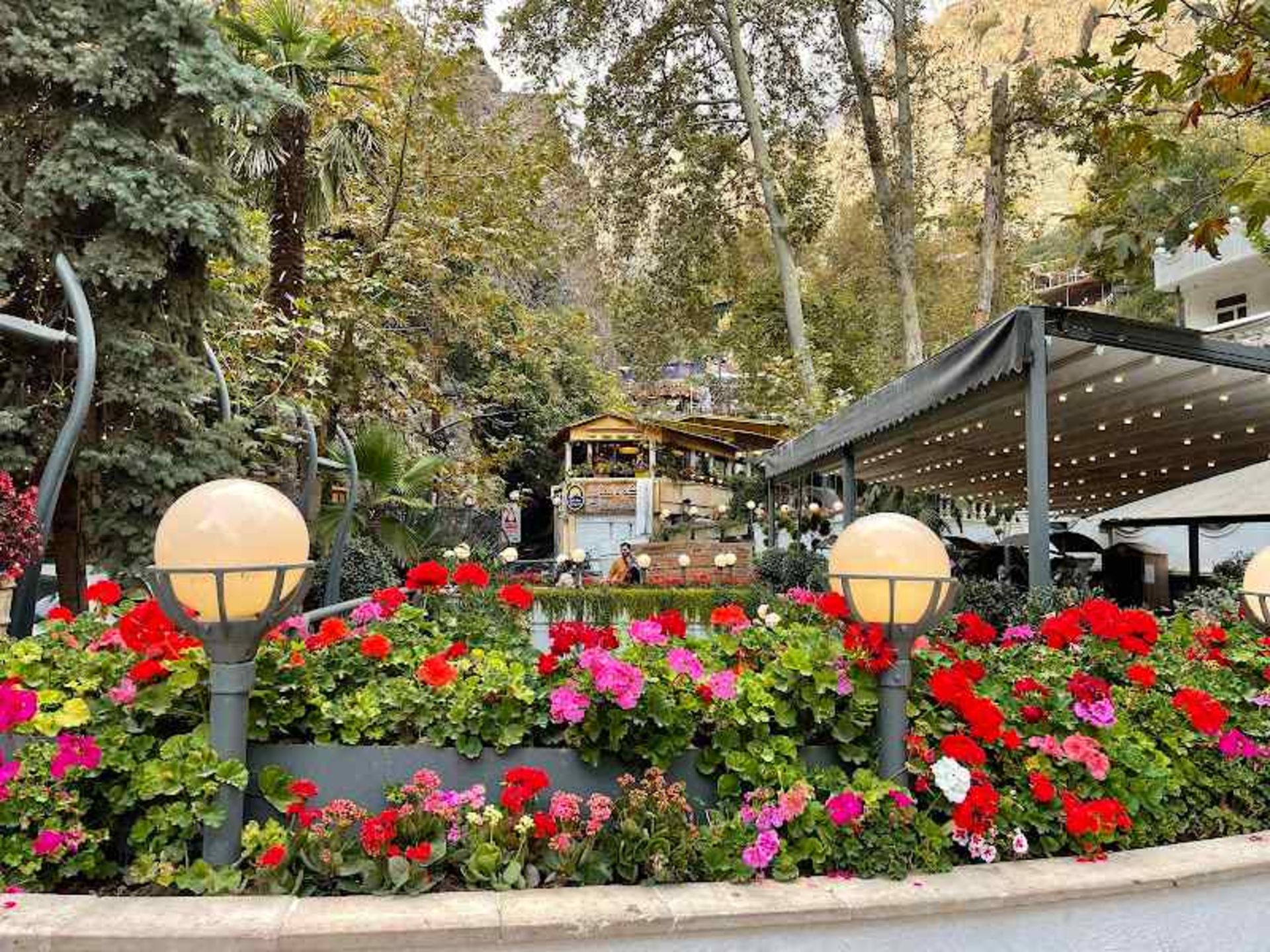 Outdoor Garden of Darband Iranian Restaurant