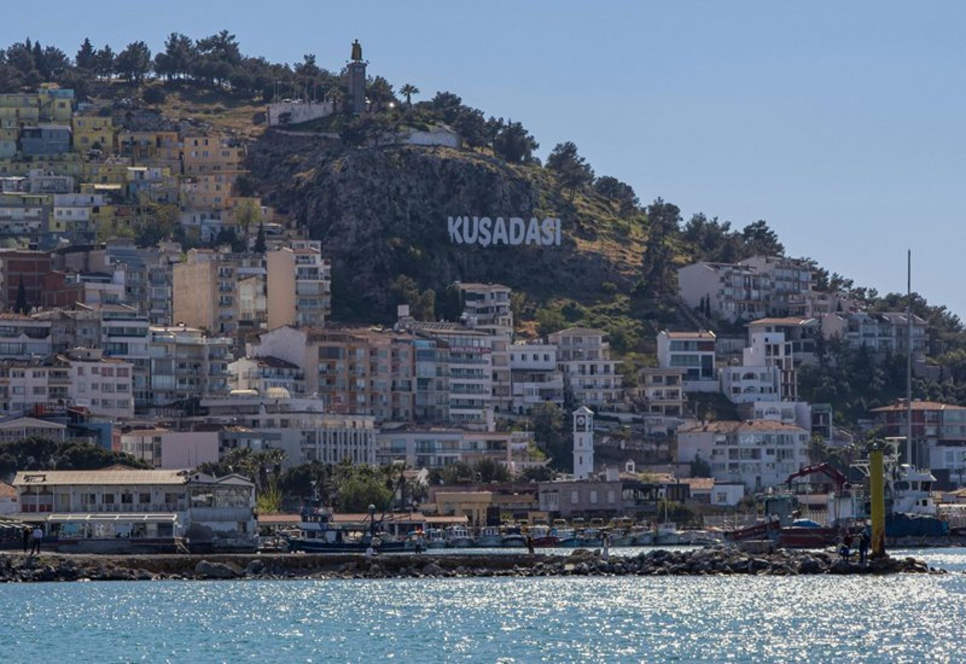 Sea in the city of Kusadasi Türkiye
