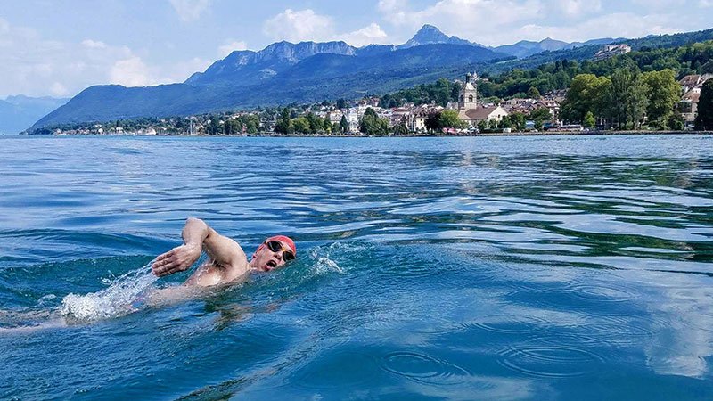 Swimming in Lake Van
