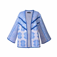 Lajevard's Women's Kato Manto - WHT BL