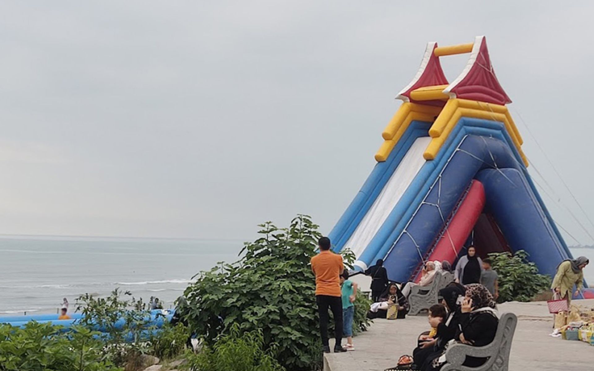 Wind slide on the Radio Chalus Coast