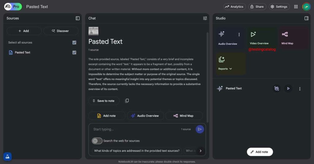 Video production capability with Google NoteBooklm