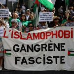 Holding anti -Islamophobia demonstrations across France