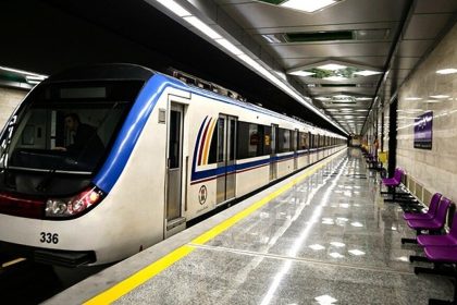 Mashhad Metro route from the airport to the shrine of Imam Reza