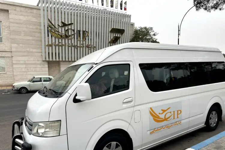 Passengers traveling from Mashhad to the shrine