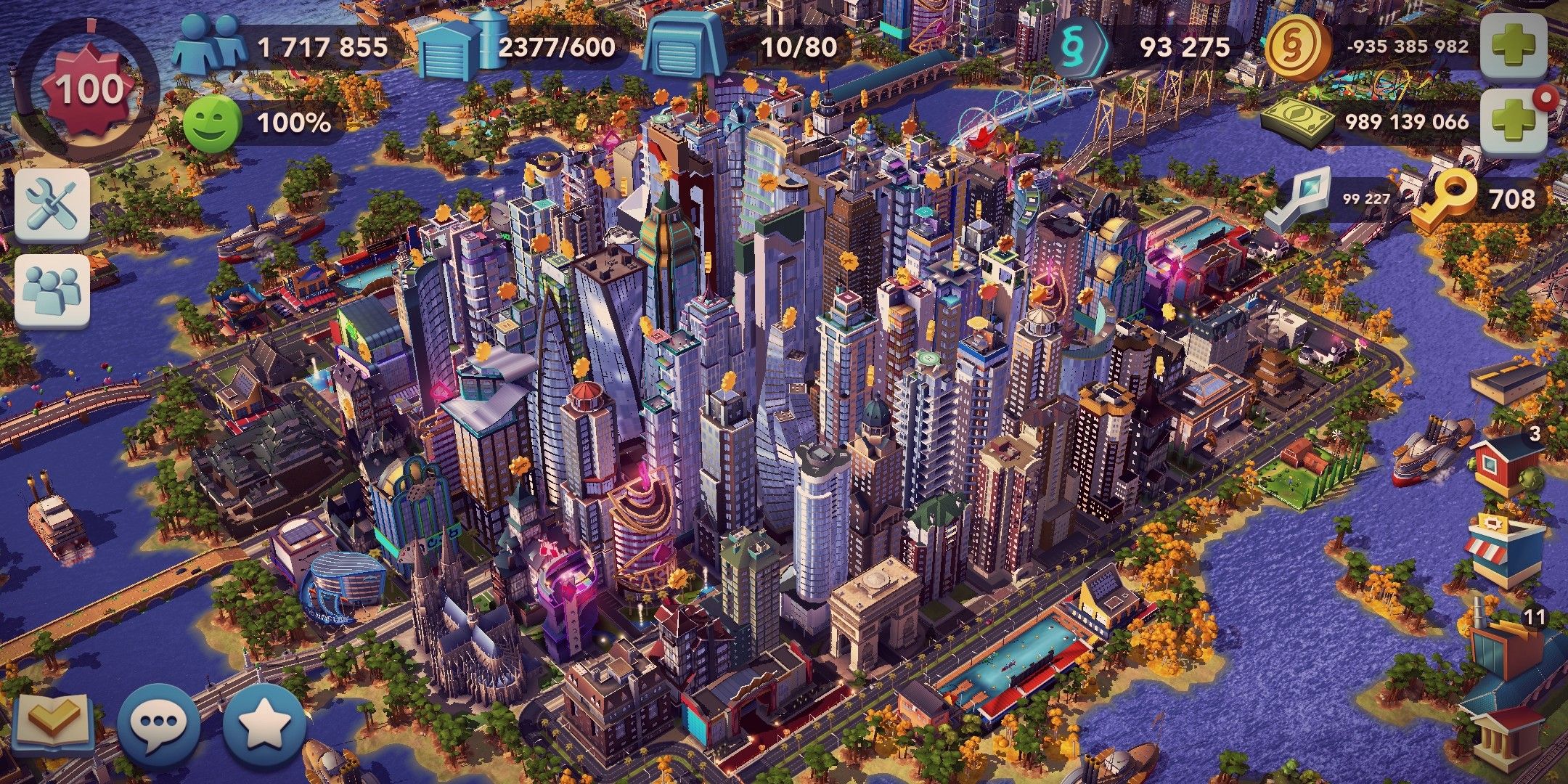 Simcity Buildit game