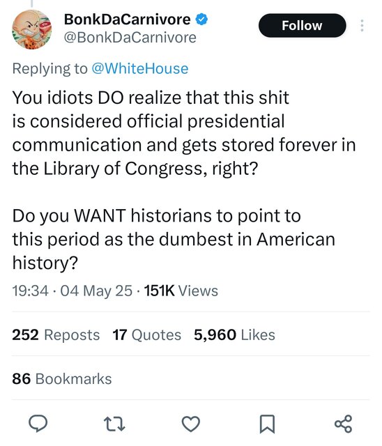 Reactions to White House Virtual Page on World Star Wars Day