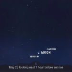 Shine of a new star in the night sky