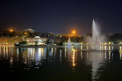 Mansion El Goli Tabriz at night