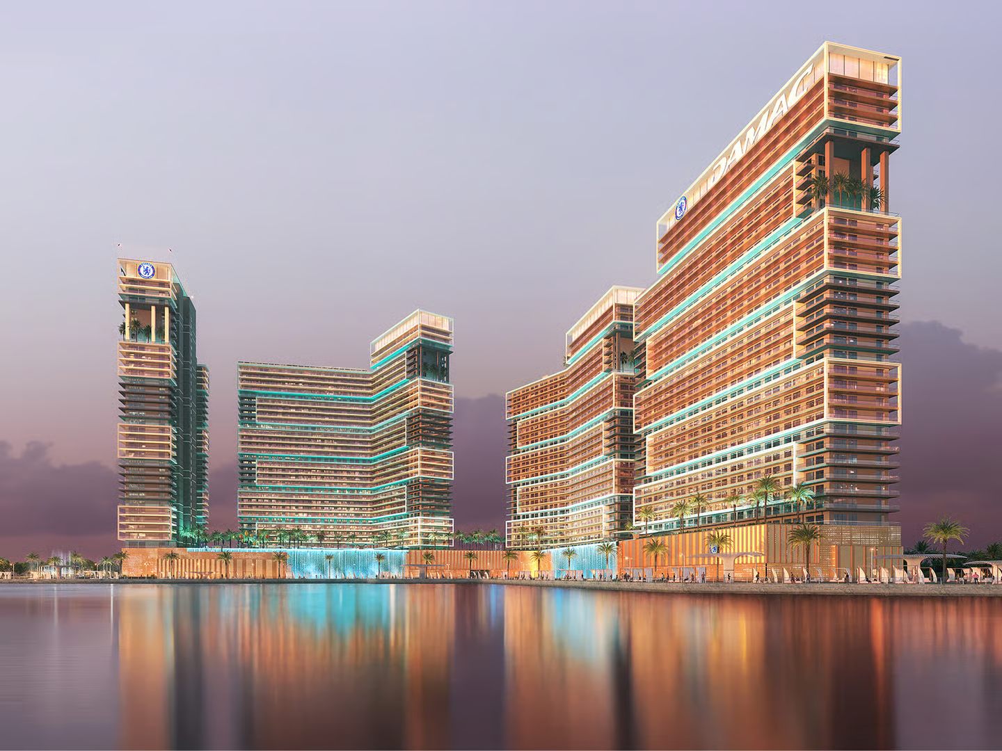 The construction of a football field in the sky