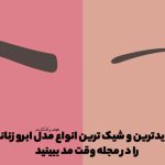 The latest types of women's eyebrow models