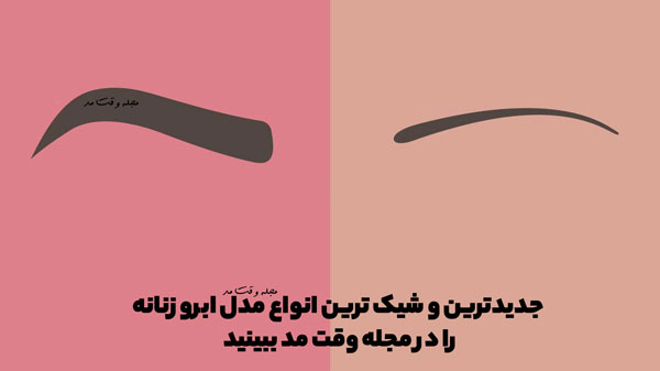 The latest types of women's eyebrow models