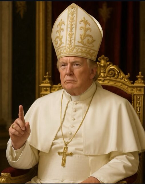Trump's reaction to criticism of his controversial image in Pope