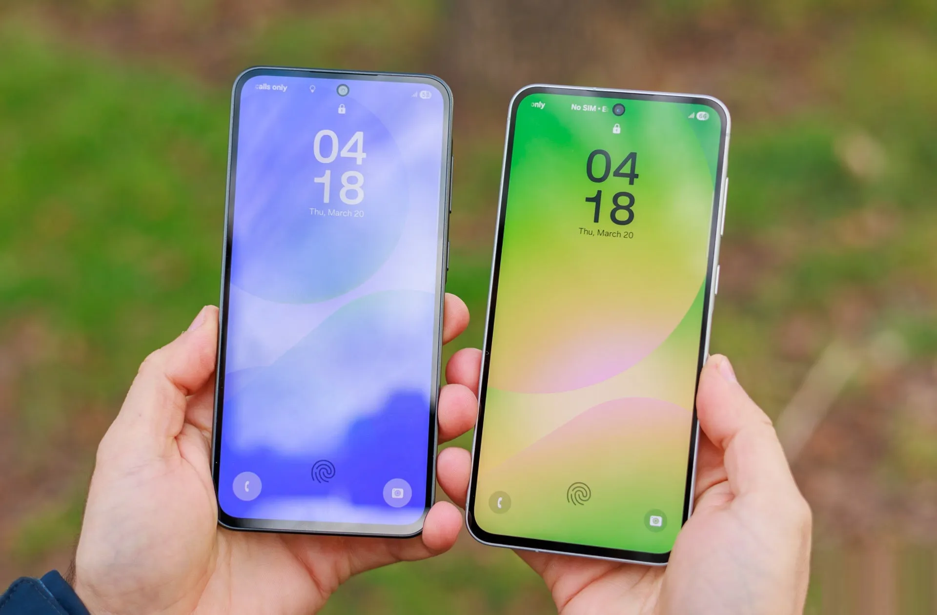 Galaxy A36 and Galaxy A56 phone lock screen
