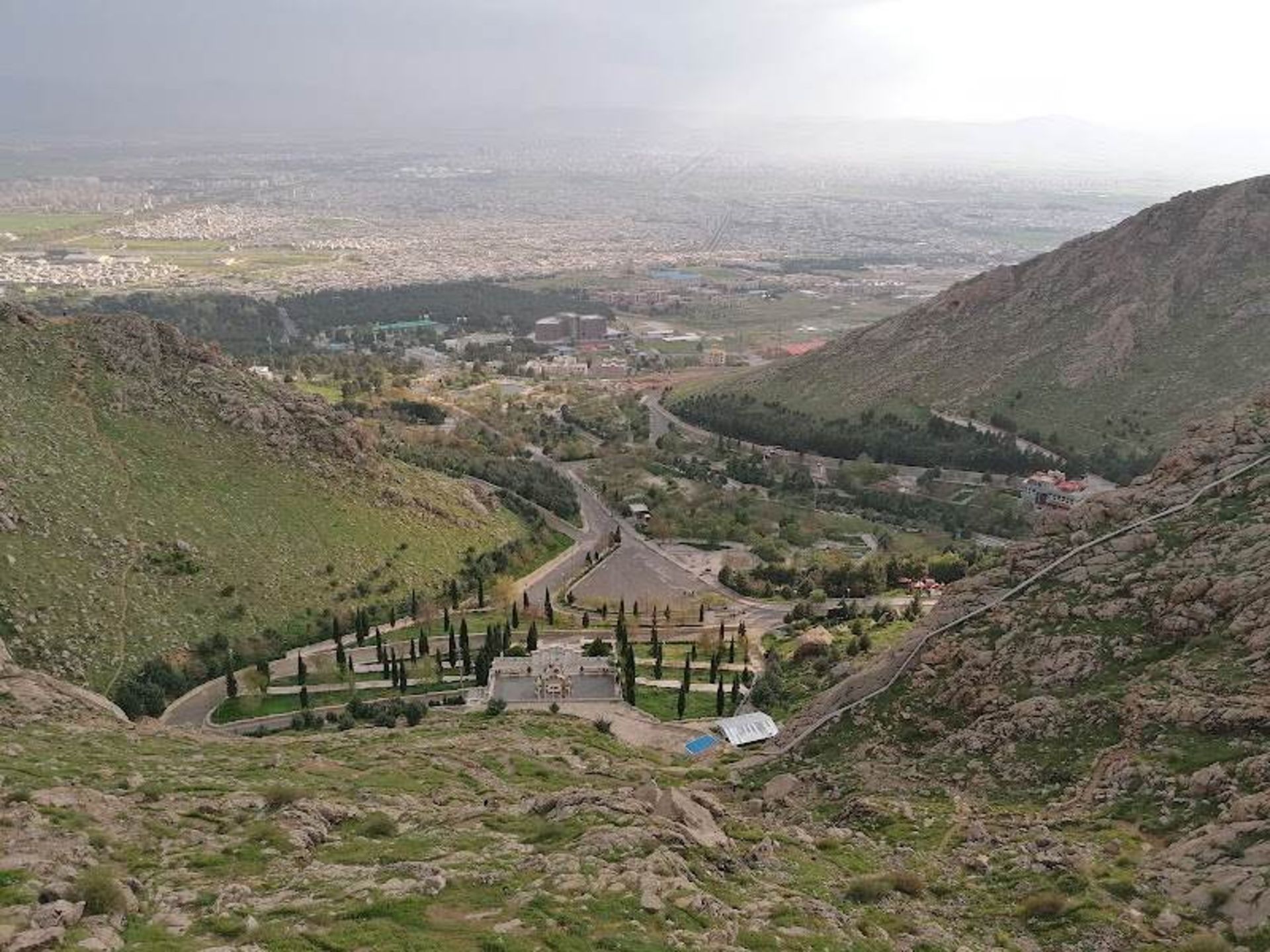 Landscape of Mountain Park from Heights