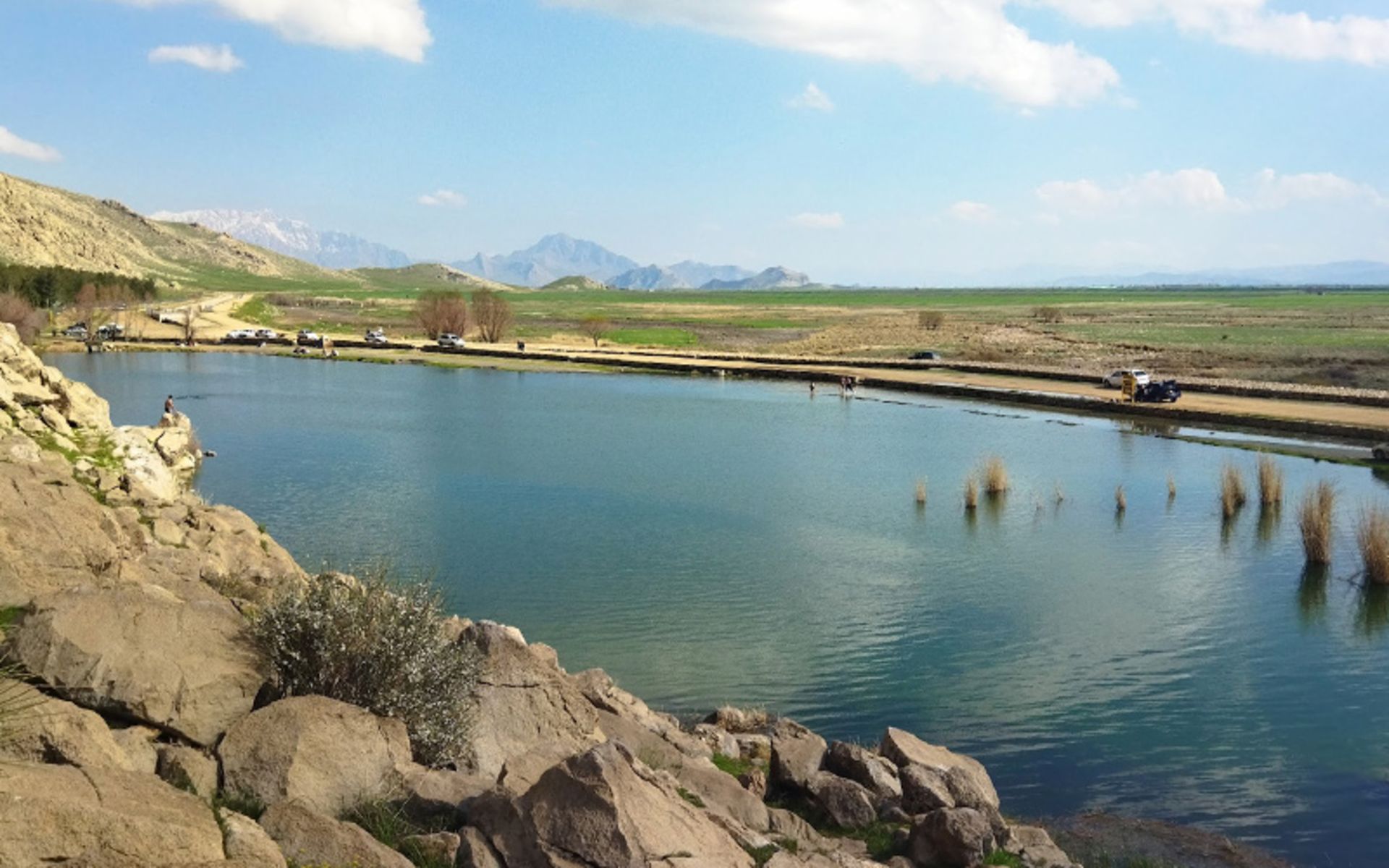 Hashilal's wetland water along the mountain