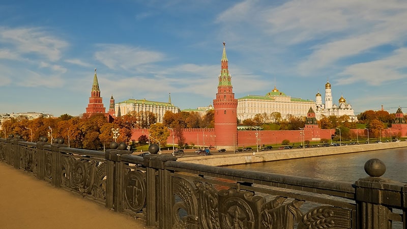 The city of Moscow; One of the most popular places of Russia