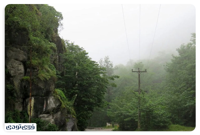 Access to the village of Ziarat Gorgan