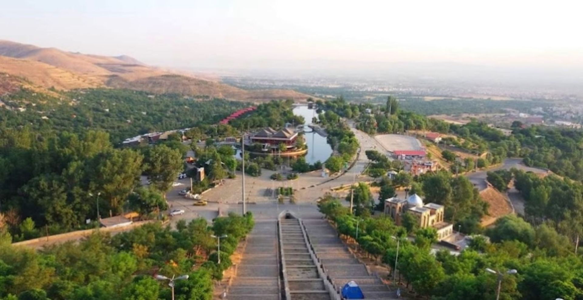Green Space and Different parts of Abbas Abad Recreation Complex