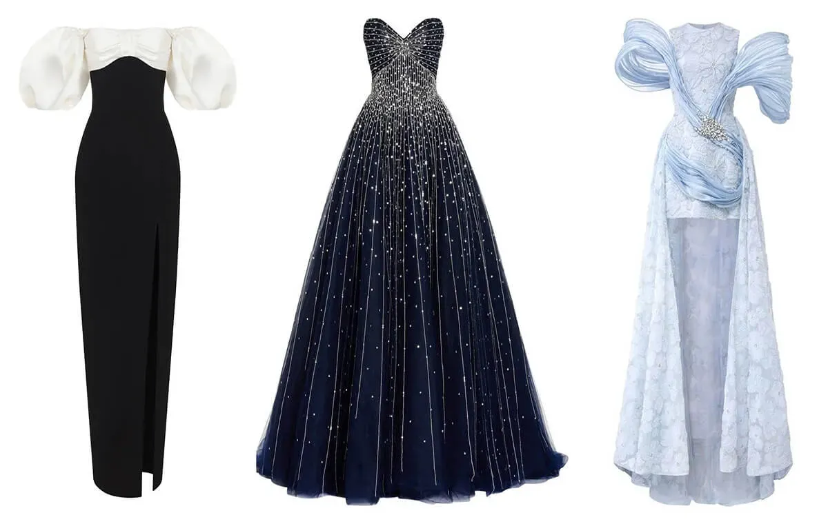 Model of Girls' Dresses for Long Hall