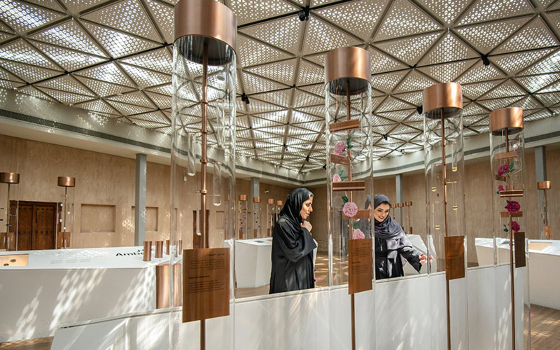 Tourists at the Al -Shandagha Museum