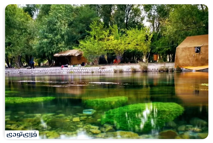 Access routes to Dimeh Koohrang Springs