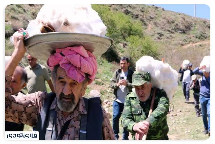 The village of Mazandaran water Snow Chain