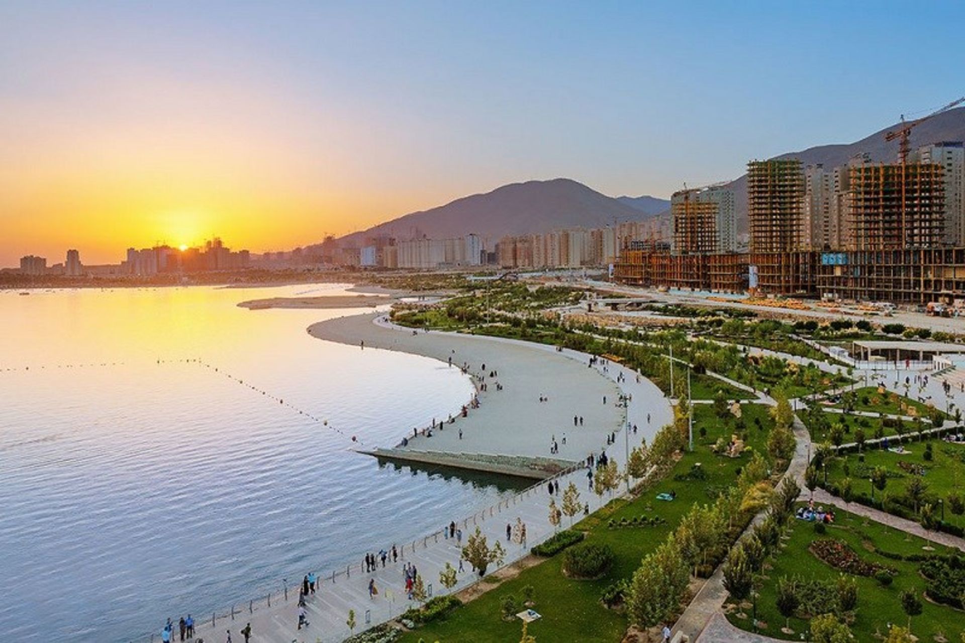 Sunset on Lake Chitgar